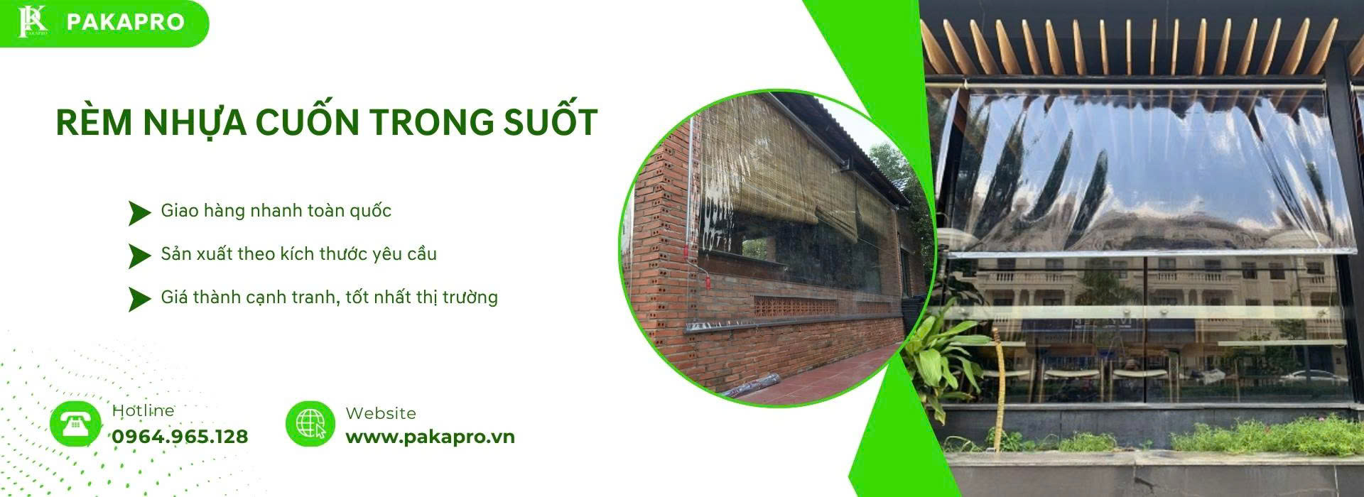 Rèm Nhựa Cuốn PVC